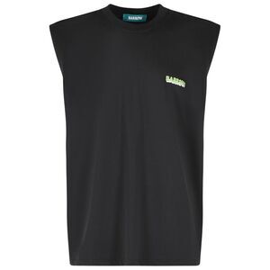 Barrow Black Cotton Tank Top Men